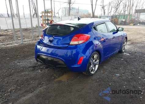 2013 Hyundai Veloster Base W/Black from USA, damaged, VIN KMHTC6AD2DU179323